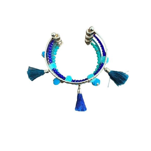 Lilly Pulitzer Nom De Plume Layered Cuff Bracelet One Size EUC - Picture 4 of 12